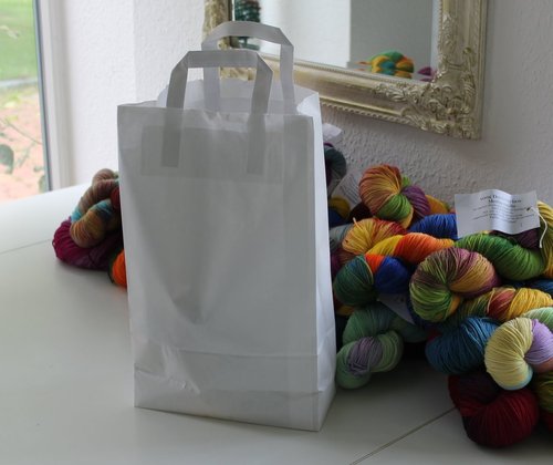 "Überraschungstüte" 3 Stränge handgefärbte Marmor-Sockenwolle