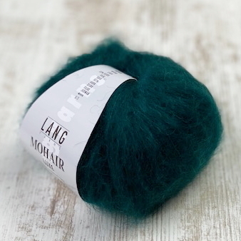 "dunkelgrün" 218 Mohair-Luxe Lang Yarns (LL 175m/25g)